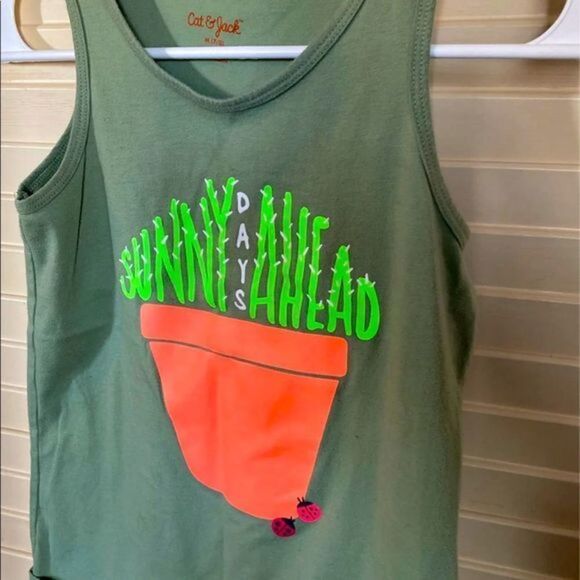 Cat and Jack Graphic tank top featuring a bright cactus - Picture 1 of 3